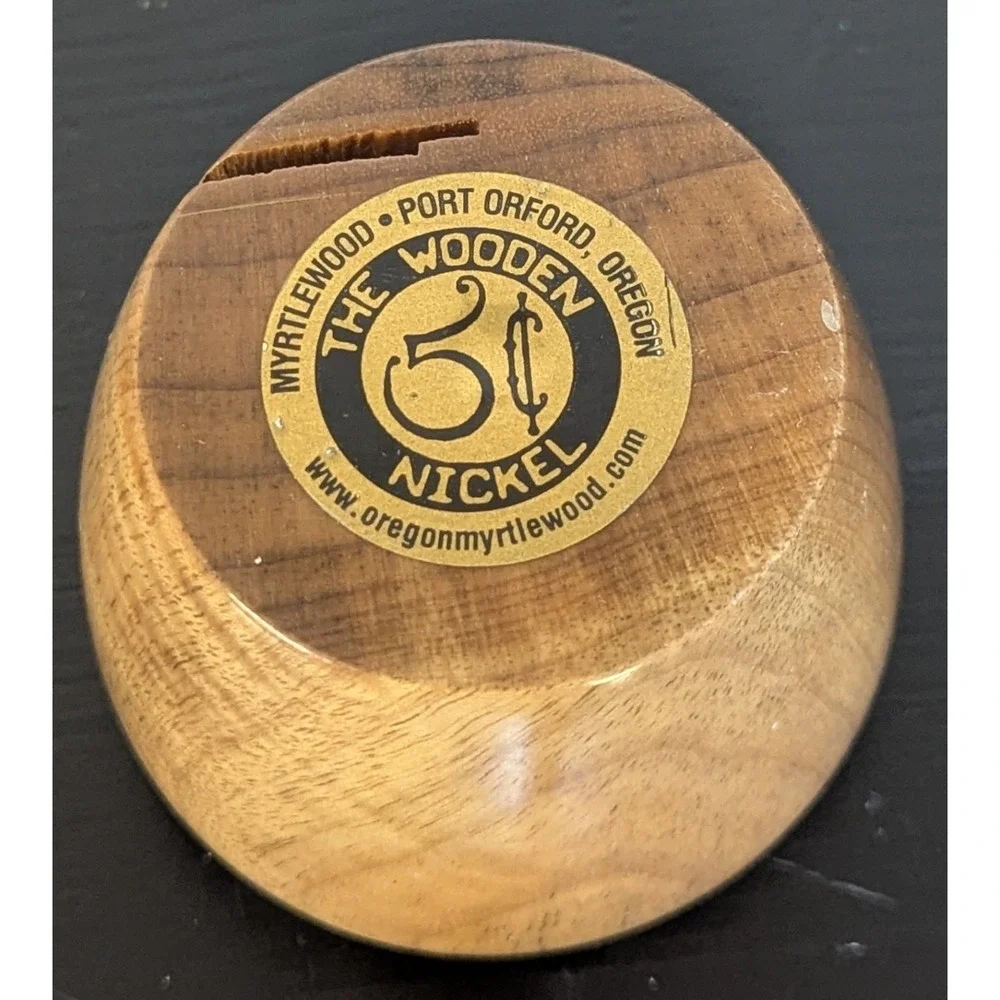 The Wooden Nickel Myrtlewood Votive Candle Holder Port Oreford Oregon